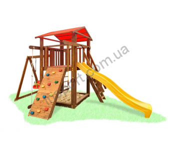 Уличная площадка Babygrai - 8 в тонировке Дуб