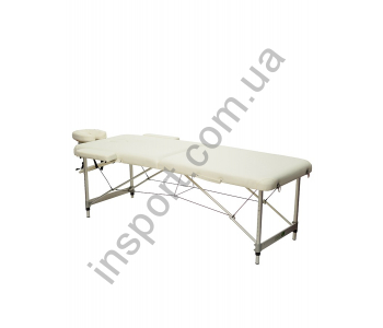 Массажный стол 2-х секционный (алюмин. рама) белый Relax HY-2010-1.3 