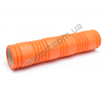 Роллер для занятий йогой и пилатесом Ecofit оранжевый MDF016B 62*14см