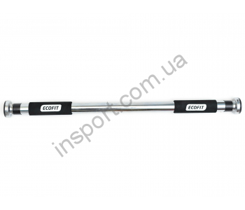 Турник в дверной проём Ecofit MD1128 (металл, ручка неопрен, резина, 67-85см)