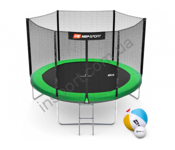 Батут Hop-Sport 10ft (305cm) green с внешней сеткой