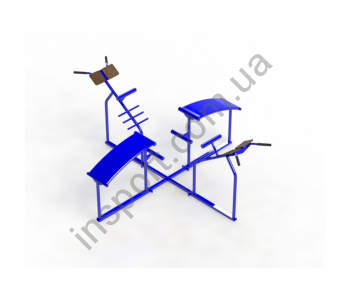 Уличный тренажер гиперэкстензия-пресс (УТ116.4) SG308