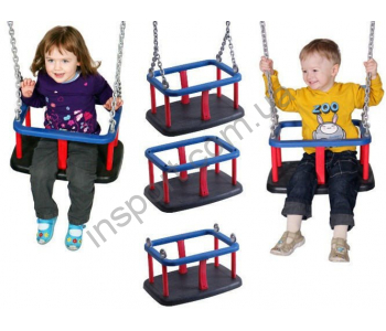 Качели детские обрезиненные с цепями Babygrai