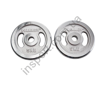 4673 Диски хромированные Hammer 2*5 kg	