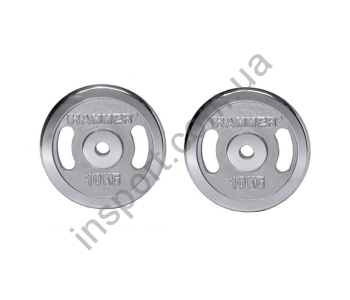 4674 Диски хромированные Hammer 2*10 kg	