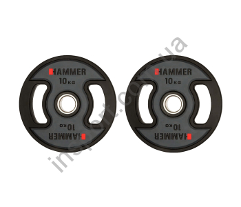 4708 Олимпийские диски профессиональные Hammer PU Weight Discs 2*10 kg