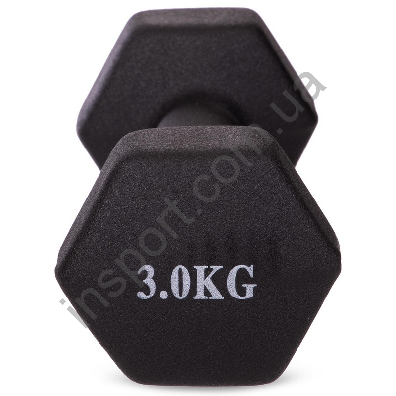 Гантели для фитнеса с неопреновым покрытием 3 кг Fitnessport VDD-02-3k