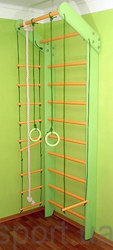 Спортуголок «Сосна» цветной (базовая комплектация без навесного)