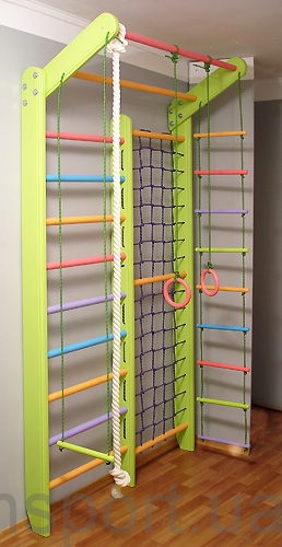 Спортуголок «Комби» цветной(базовая комплектация без навесного)