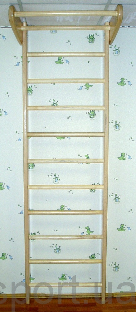 Шведская стенка 240 с турником Клен