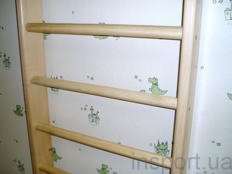 Шведская стенка 240 с турником Клен