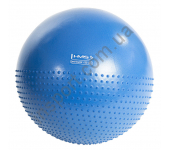 Мяч для фитнеса (фитбол) полумассажный HMS YB03 55 см Anti-Burst Blue Мяч для фитнеса (фитбол) полумассажный HMS YB03 55 см Anti-Burst Blue