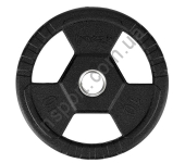 Олимпийский диск прорезиненный черный 10 КГ HMS TOH10 Олимпийский диск прорезиненный черный 10 КГ HMS TOH10