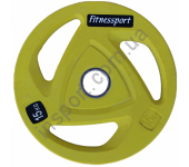 Диск олимпийский для штанги 15 кг Fitnessport RCP20-15 Диск олимпийский для штанги 15 кг Fitnessport RCP20-15