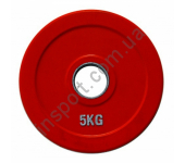 Диск олимпийский обрезиненный цветной 5 кг Alex RCP19-5