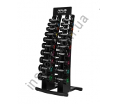 Гантельный ряд 1-10 кг со стойкой 10 пар Apus Sport Palladium Dumbbell Rack Гантельный ряд 1-10 кг со стойкой 10 пар Apus Sport Palladium Dumbbell Rack