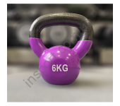 Гиря чугунная с виниловым покрытием 6кг (Cиня) Generation Fitness FF51F1A-6kg