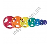 Диск цветной Inter Atletika LCAH 1,25 - 25 кг (d 52 мм.)