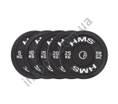 Диск бамперный черный HMS BBR05-25 (5-25 кг) Диск бамперный черный HMS BBR05-25 (5-25 кг)