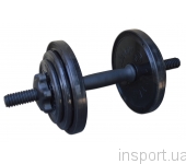 Гантель разборная черная Inter Atletika 8,82 кг СТ 530.10 Гантель разборная черная Inter Atletika 8,82 кг СТ 530.10