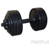 Гантель разборная черная Inter Atletika 18,82 кг СТ 530.20 Гантель разборная черная Inter Atletika 18,82 кг СТ 530.20