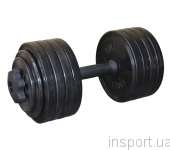 Гантель разборная черная Inter Atletika 23,82 кг СТ 530.25 Гантель разборная черная Inter Atletika 23,82 кг СТ 530.25
