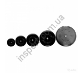 Диск пластик черный Inter Atletika ST520-1 - ST520-5 0,5 - 10 кг (d 26 мм) 