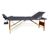 HY-30110/B Массажный стол 3-х секционный (дерев. рама) чёрный HY-30110/B Массажный стол 3-х секционный (дерев. рама) чёрный