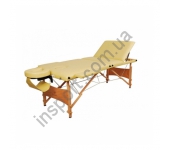 HY-30110B Массажный стол 3-х секционный (дерев. рама) кремовый HY-30110B Массажный стол 3-х секционный (дерев. рама) кремовый