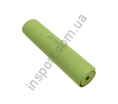 Коврик для фитнеса Ecofit MD9012 однослойный TPE 1830*610*6мм зелёный